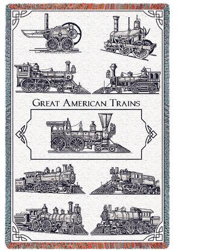 Great American Train Luxurious Cotton Throw. Great American Train Luxurious Cotton Throw.