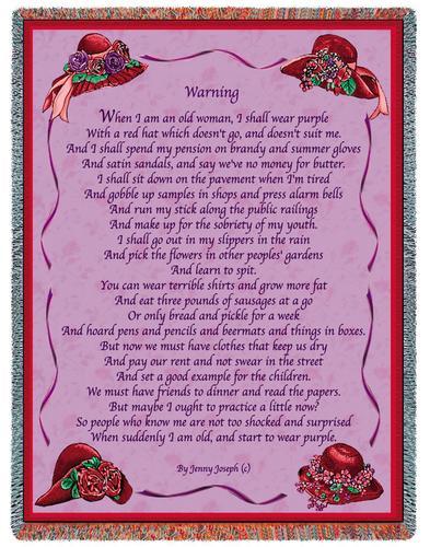 Red Hat Warning Bw Tapestry Throw Red Hat Warning Bw Tapestry Throw