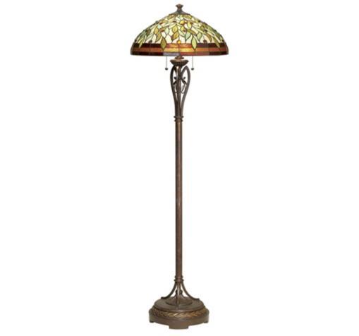Leaf and Vine Tiffany Style Floor Lamp Leaf and Vine Tiffany Style Floor Lamp