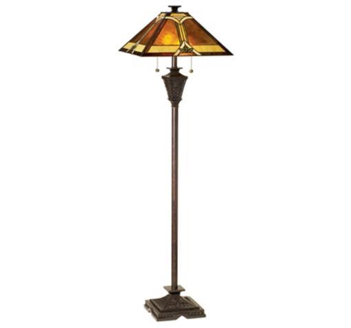 Mission Tiffany French Bronze Floor Lamp Mission Tiffany French Bronze Floor Lamp