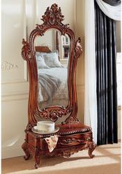 Handcarved Mahogany Victorian STYLE REPLICA Dressing Mirror Handcarved Mahogany Victorian STYLE REPLICA Dressing Mirror