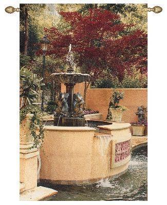 Wall Hanging Tapestry - Tranquil Fountain Wall Hanging Tapestry - Tranquil Fountain