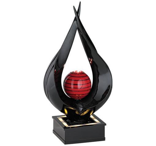 Red & Black Artistic Lacquer Tabletop Fountain Red & Black Artistic Lacquer Tabletop Fountain
