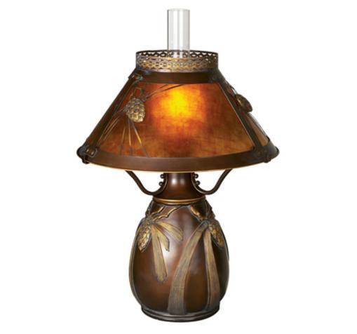 Dale Tiffany Pinecone Mica Hurricane Table Lamp Dale Tiffany Pinecone Mica Hurricane Table Lamp