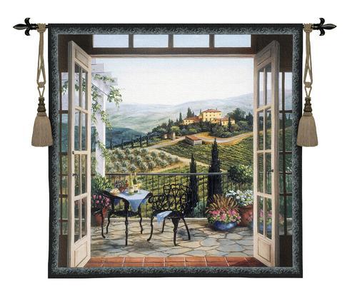 Wall Hanging Tapestry - Balcony View Of The Villa Wall Hanging Tapestry - Balcony View Of The Villa