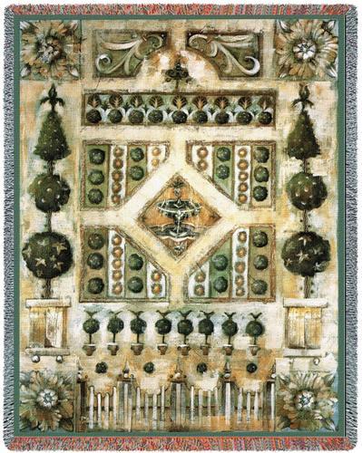 Wall Hanging Tapestry - Garden Gate - Liz Jardine Botanical Throw Wall Hanging Tapestry - Garden Gate - Liz Jardine Botanical Throw