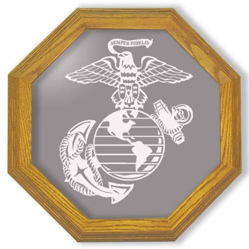 US Marines Emblem Octagon Mirrors US Marines Emblem Octagon Mirrors