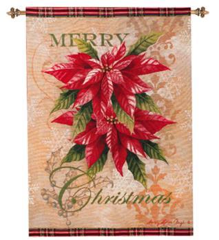 Merry Christmas Poinsettia Wallhanging Merry Christmas Poinsettia Wallhanging