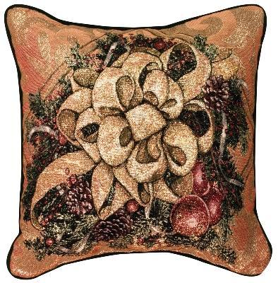 Christmas Bows of Gold Pillow Christmas Bows of Gold Pillow