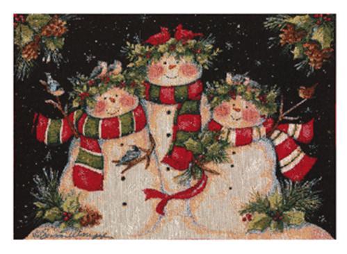 Christmas Snowman Family Placemat - Set of (6) Christmas Snowman Family Placemat - Set of (6)