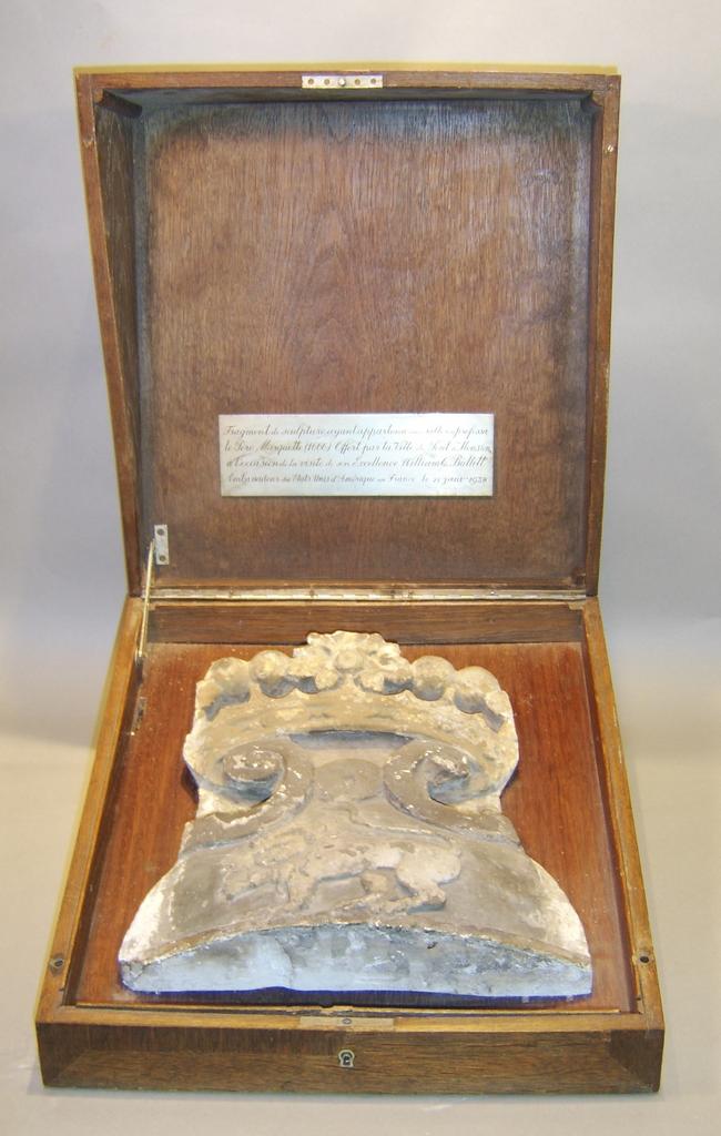 17th c. Stone Fragment Presented to Ambassador William Bullitt 17th c. Stone Fragment Presented to Ambassador William Bullitt