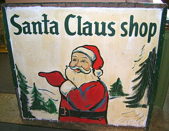Santa Claus Shop sign Santa Claus Shop sign