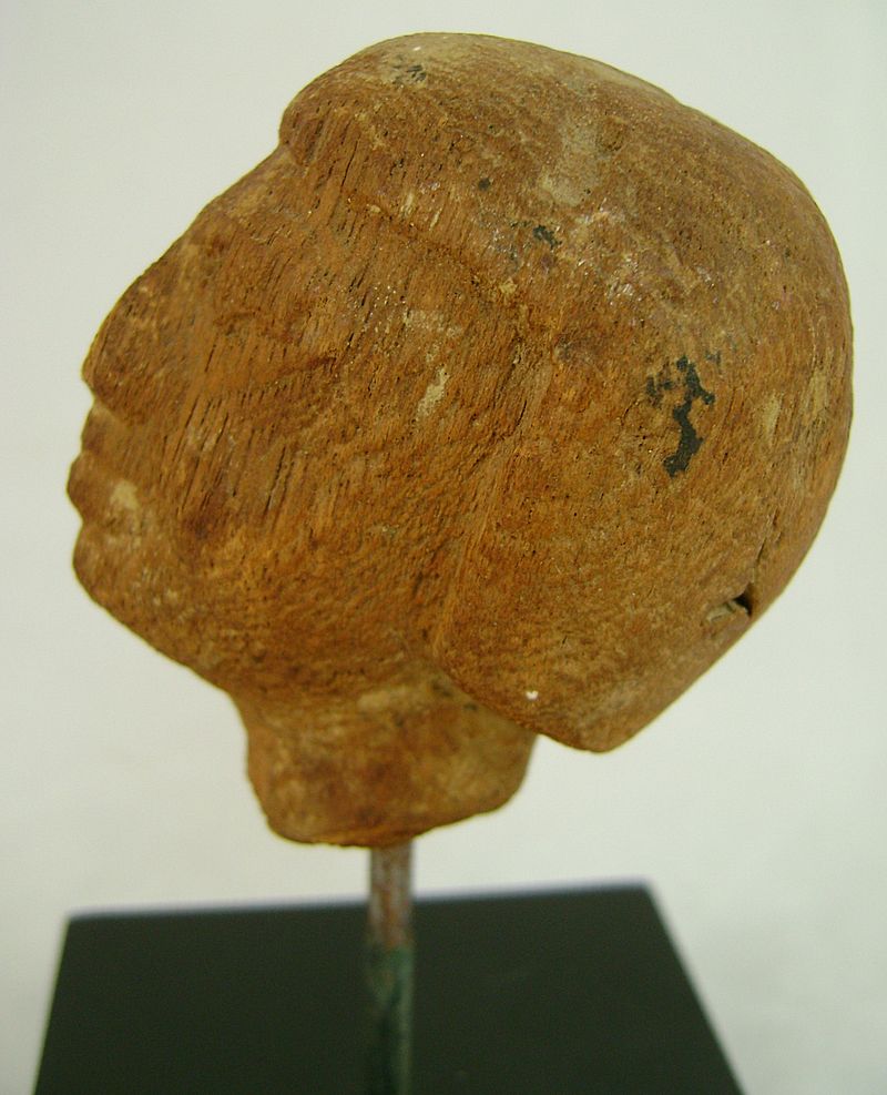 Egyptian Wooden Male Head circa 2061-1784 BC Egyptian Wooden Male Head circa 2061-1784 BC