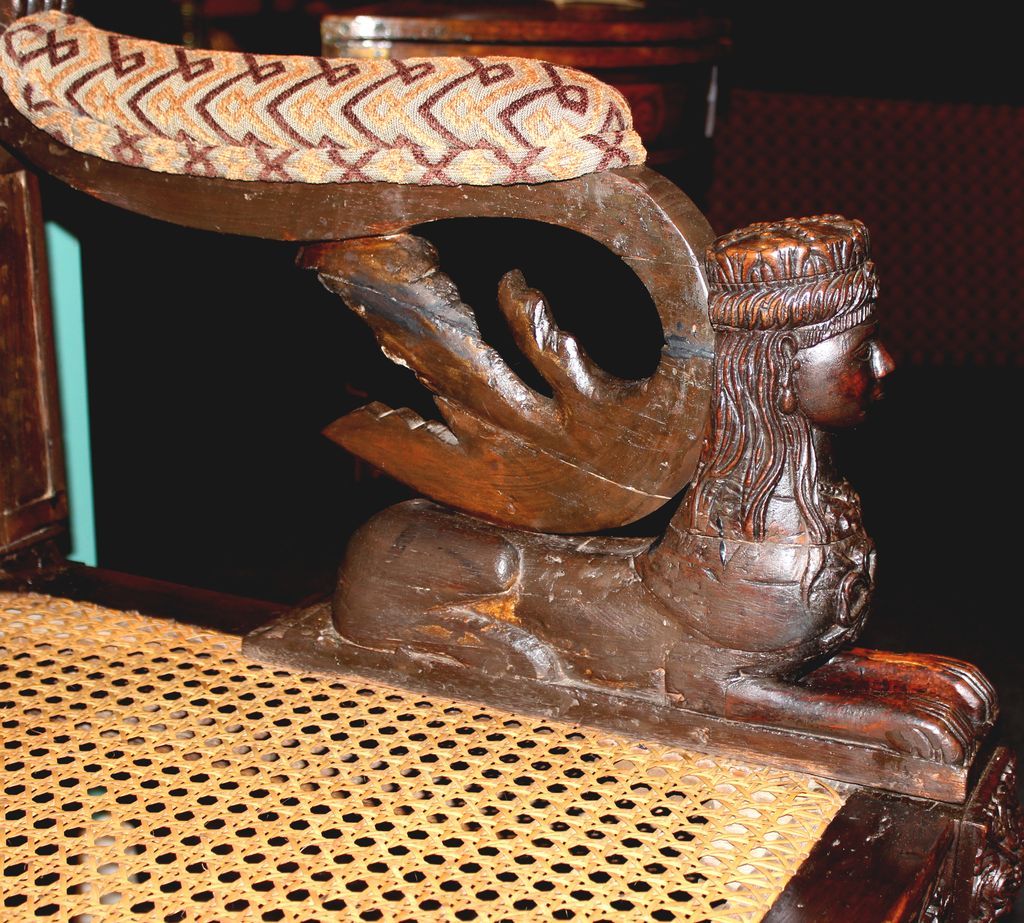 19th c. Anglo Indian Carved Wooden Settee 19th c. Anglo Indian Carved Wooden Settee