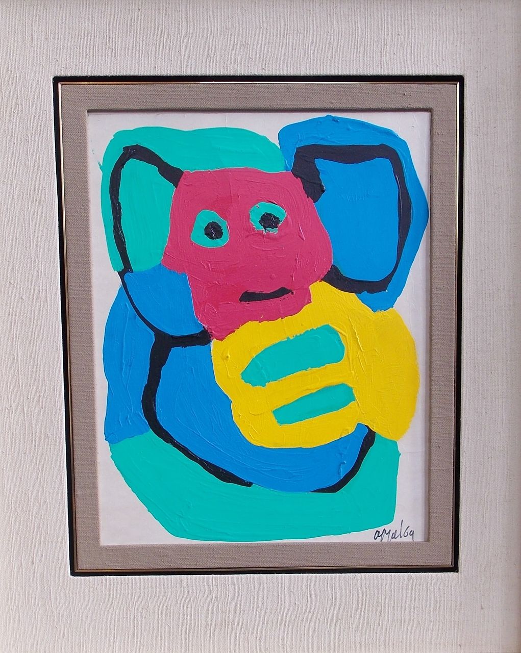 Karel Appel Painting dated 1969 Karel Appel Painting dated 1969