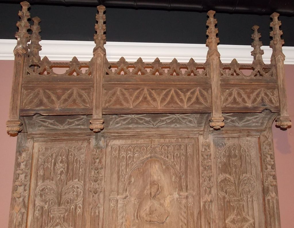 19th c. French Gothic Revival 2-Part Cupboard 19th c. French Gothic Revival 2-Part Cupboard