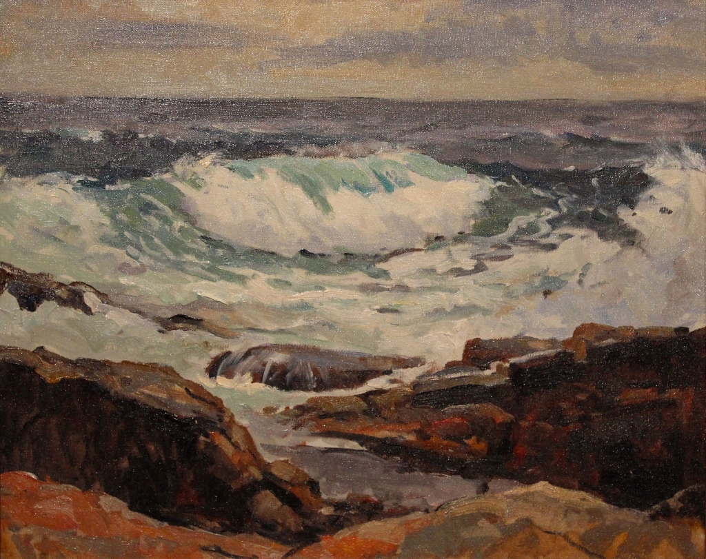 Bernard Corey Oil Painting Seascape Estate Stamp From Nhantiquecoop On 