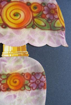 Vintage 20s French ART DECO Original Watercolor Painting Lamp Design WOW! Vintage 20s French ART DECO Original Watercolor Painting Lamp Design WOW!