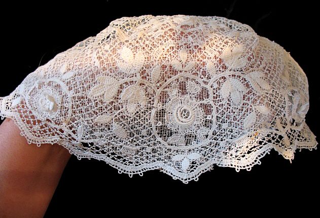 Antique 19th C Century VICTORIAN Country French LACE Bonnet EXQUISITE! Antique 19th C Century VICTORIAN Country French LACE Bonnet EXQUISITE!