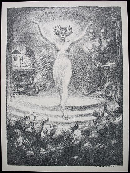 Antique STEINLEN Listed 1903 Print/Lithograph NUDE Celebrating Science Signed EXTRAORDINARY! Antique STEINLEN Listed 1903 Print/Lithograph NUDE Celebrating Science Signed EXTRAORDINARY!