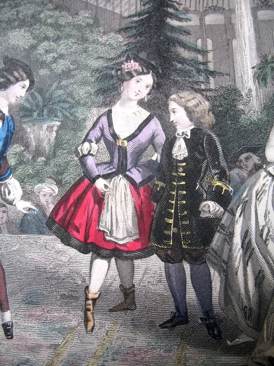 AntiqueFrench Victorian Print Litho With Watercolor Children in Mardi Gras Costumes 19th C Century Signed Dated TO DIE FOR! AntiqueFrench Victorian Print Litho With Watercolor Children in Mardi Gras Costumes 19th C Century Signed Dated TO DIE FOR!