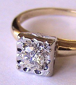 Sweetest Ca 1940 14K Diamond Engagement or Promise Ring "One Love" Sweetest Ca 1940 14K Diamond Engagement or Promise Ring "One Love"