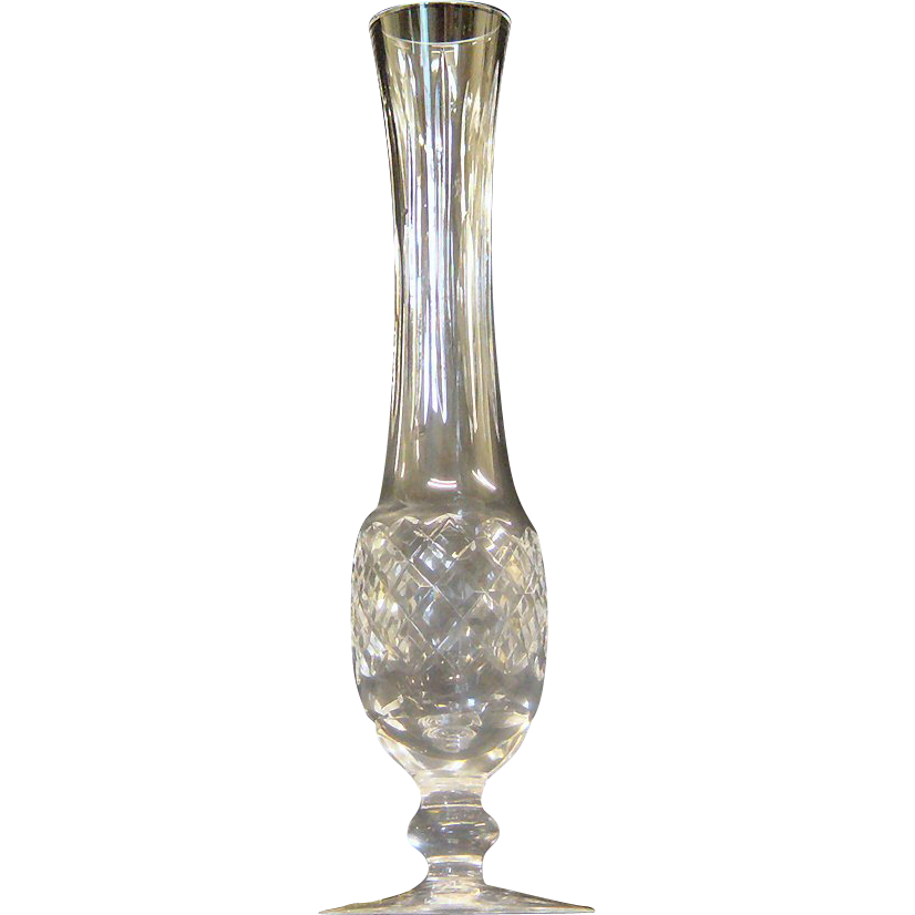 Waterford Araglin 9" Footed Bud Vase from nlevycollectibles on Ruby Lane
