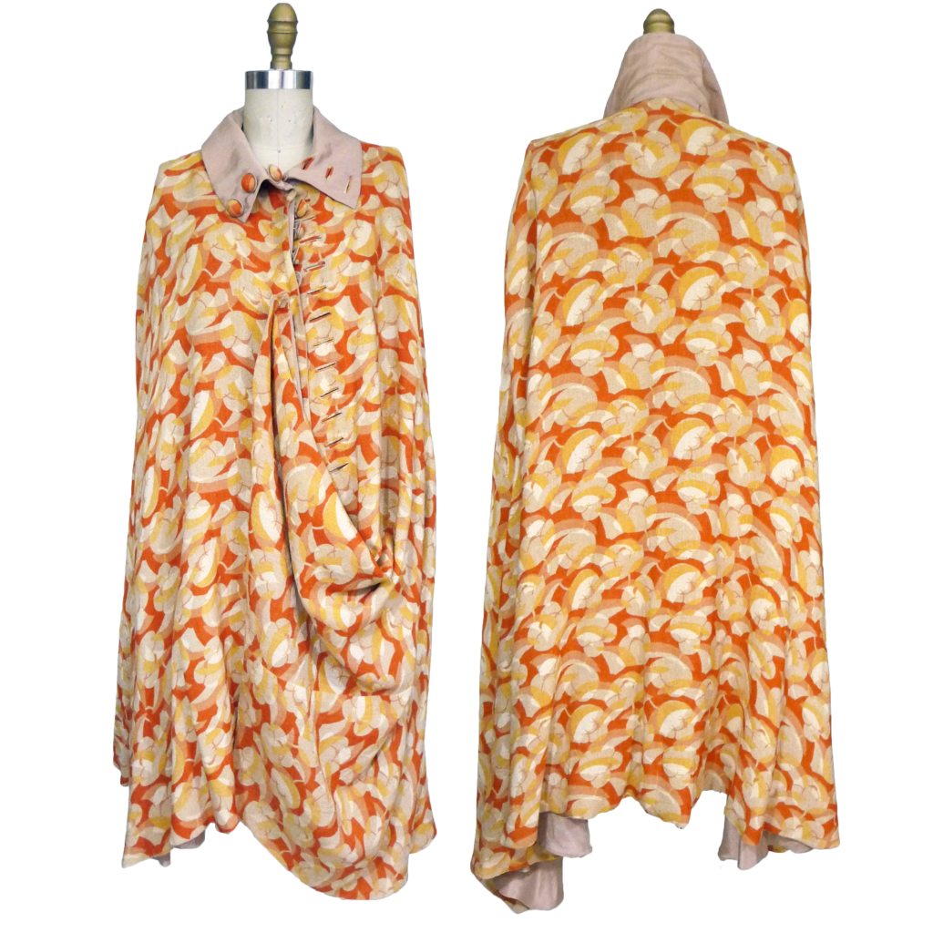 ca. 1930's Silk Lined Reversible Cape ca. 1930's Silk Lined Reversible Cape