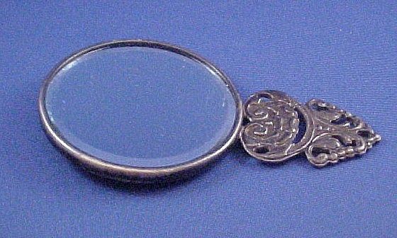Vintage Ornate Denmark Danish Silverplate Hand Design Mirror Vintage Ornate Denmark Danish Silverplate Hand Design Mirror
