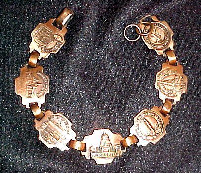 Vintage Washington D. C. Souvenir Bracelet Copper Vintage Washington D. C. Souvenir Bracelet Copper