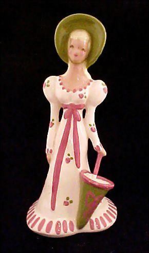 Vintage California Pottery Yona Lady Figurine Vintage California Pottery Yona Lady Figurine