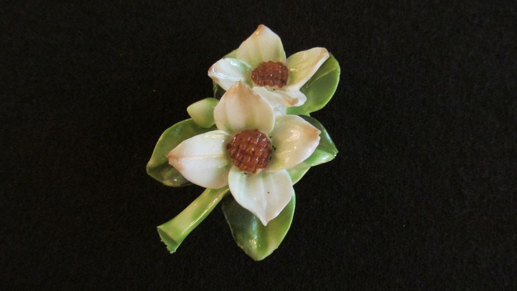 Adderley Floral Made In England Porcelain Brooch Adderley Floral Made In England Porcelain Brooch