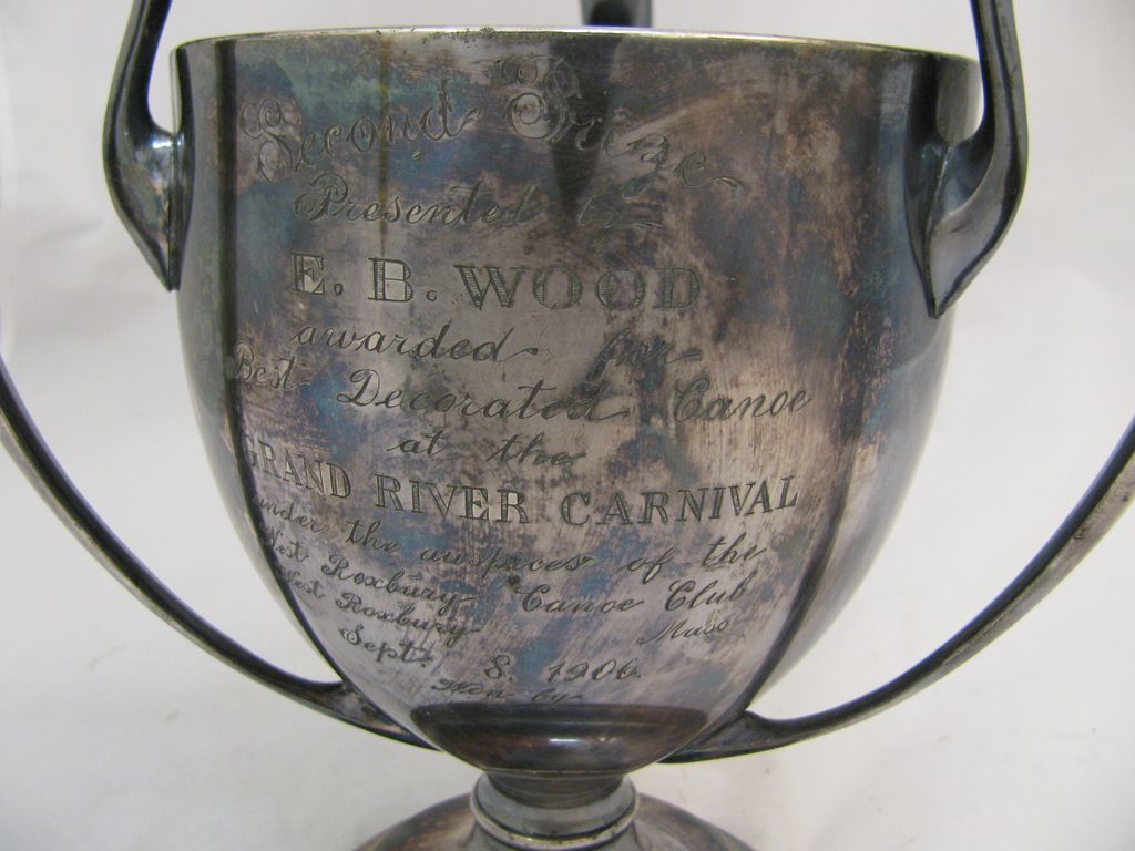 Antique Canoe Trophy West Roxbury, MA 1906 Antique Canoe Trophy West Roxbury, MA 1906