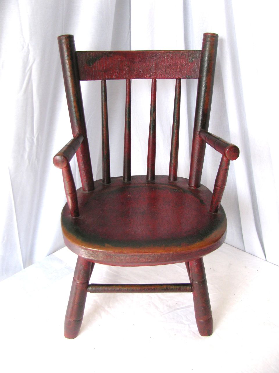 Antique Folk Painted Child's Windsor Chair Antique Folk Painted Child's Windsor Chair