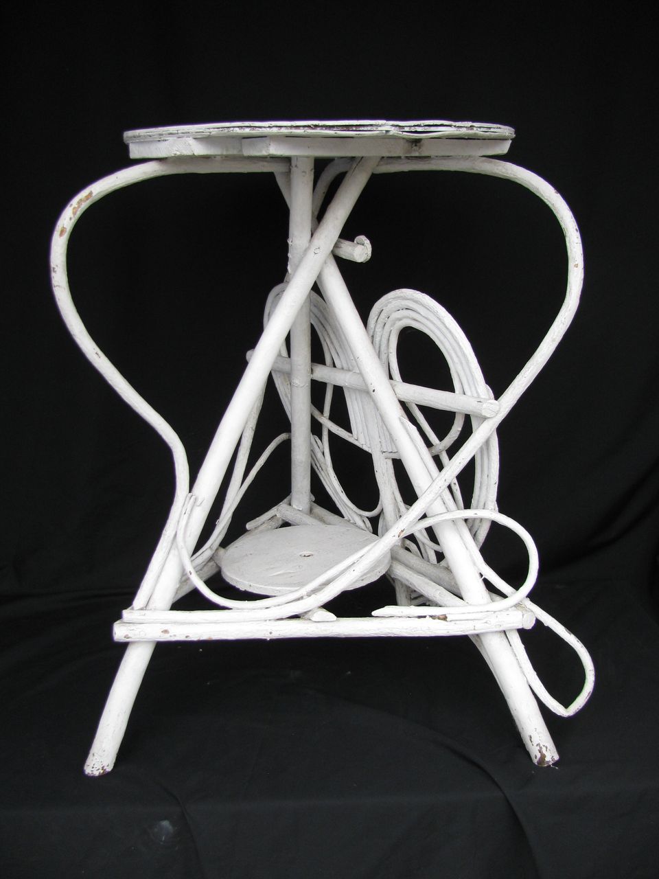 Antique Country Painted Twig Table Stand Antique Country Painted Twig Table Stand
