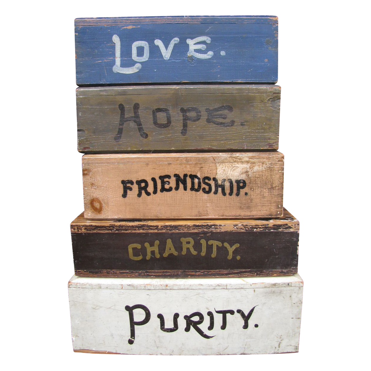 Antique Fraternal Painted Wooden Inspirational Platforms Fantastic Folk Art Antique Fraternal Painted Wooden Inspirational Platforms Fantastic Folk Art