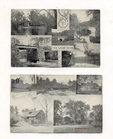 Andover, Massachusetts - Two Vintage Multi-View Postcards, Shawsheen River Andover, Massachusetts - Two Vintage Multi-View Postcards, Shawsheen River