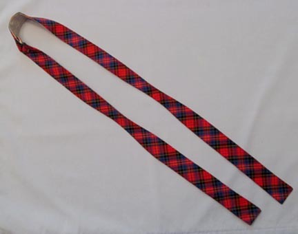 Retro Bow Tie, Red and Blue Plaid, Adjustable Prest-O-Size Brand Retro Bow Tie, Red and Blue Plaid, Adjustable Prest-O-Size Brand