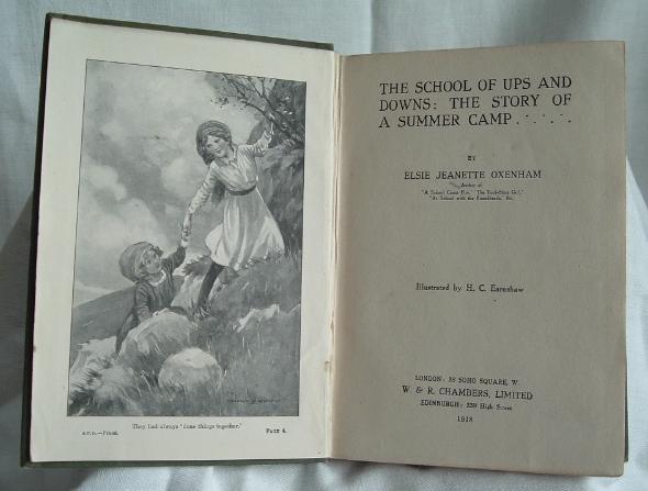 The School of Ups and Downs: Elsie J Oxenham: 1918 The School of Ups and Downs: Elsie J Oxenham: 1918