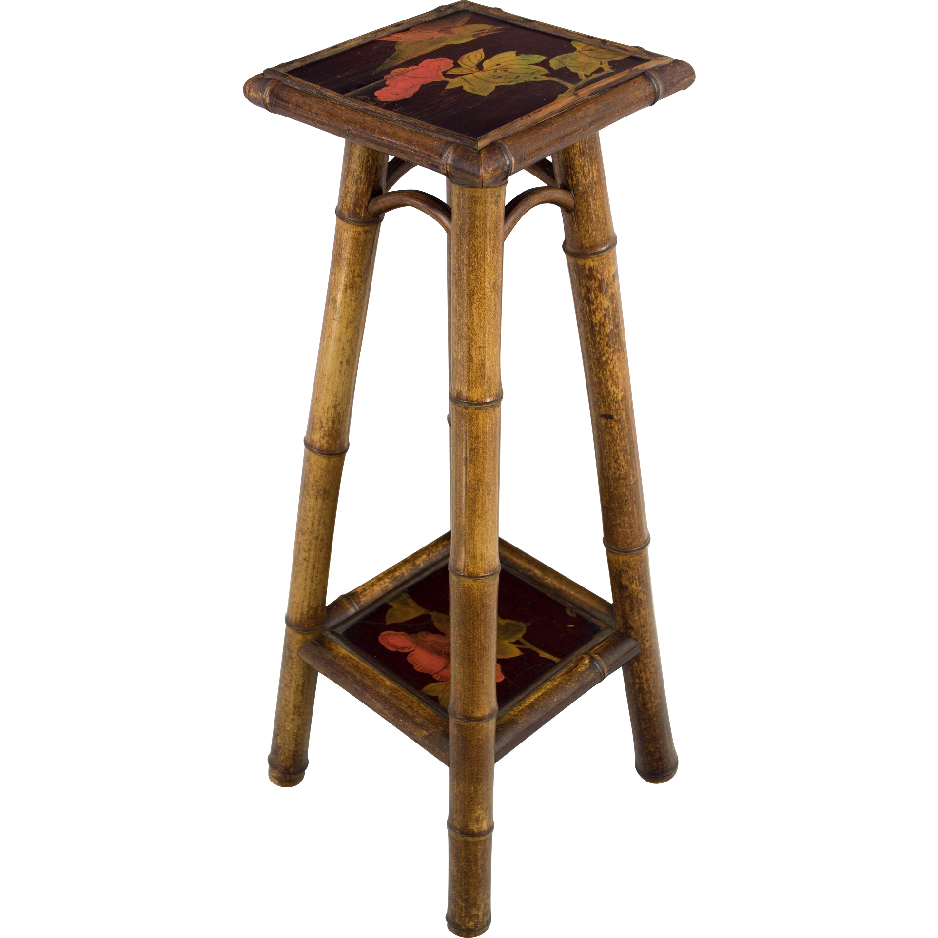 French Bamboo Small Table from ofleury on Ruby Lane