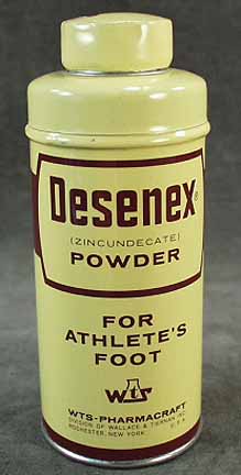 Vintage Desenex Foot Powder Tin Vintage Desenex Foot Powder Tin