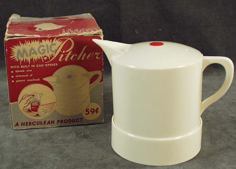 Vintage Magic Pitcher for Canned Milk with Original Box Vintage Magic Pitcher for Canned Milk with Original Box