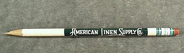 Vintage American Linen Wooden Advertising Pencil Vintage American Linen Wooden Advertising Pencil