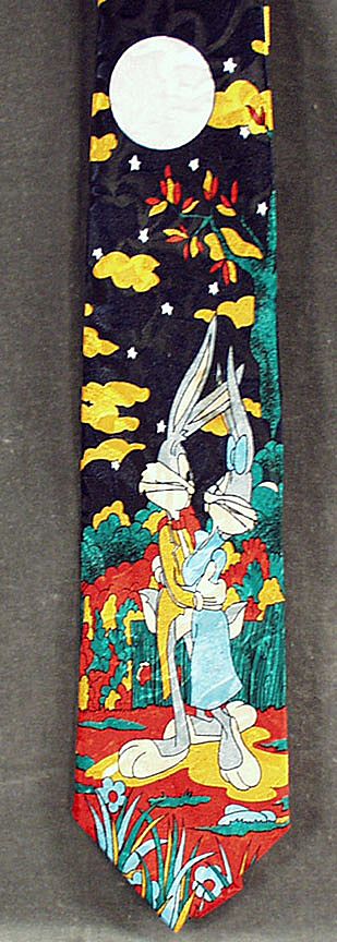 Bugs Bunny in the Moonlight Men's Necktie Bugs Bunny in the Moonlight Men's Necktie