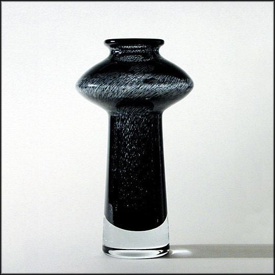 Mid Century Swedish Art Glass Vase - Bo Borgstrom for Aseda - Moderne