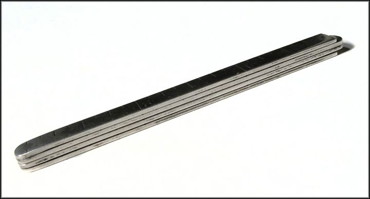 Antique Gorham Sterling Folding Ruler - 1887 Pocket Rule Antique Gorham Sterling Folding Ruler - 1887 Pocket Rule