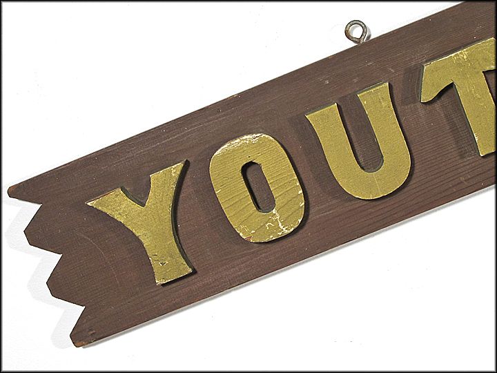 Youth Hostel Sign - Folk Art - Americana Youth Hostel Sign - Folk Art - Americana
