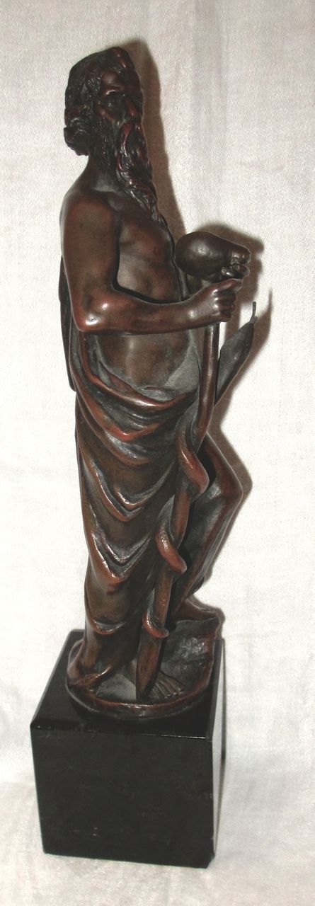 F.Iffland Bronze Statue of Moses with Serpent and Covenant F.Iffland Bronze Statue of Moses with Serpent and Covenant