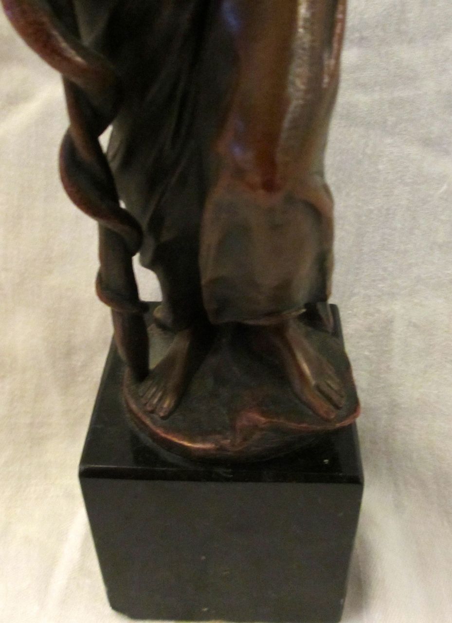 F.Iffland Bronze Statue of Moses with Serpent and Covenant F.Iffland Bronze Statue of Moses with Serpent and Covenant