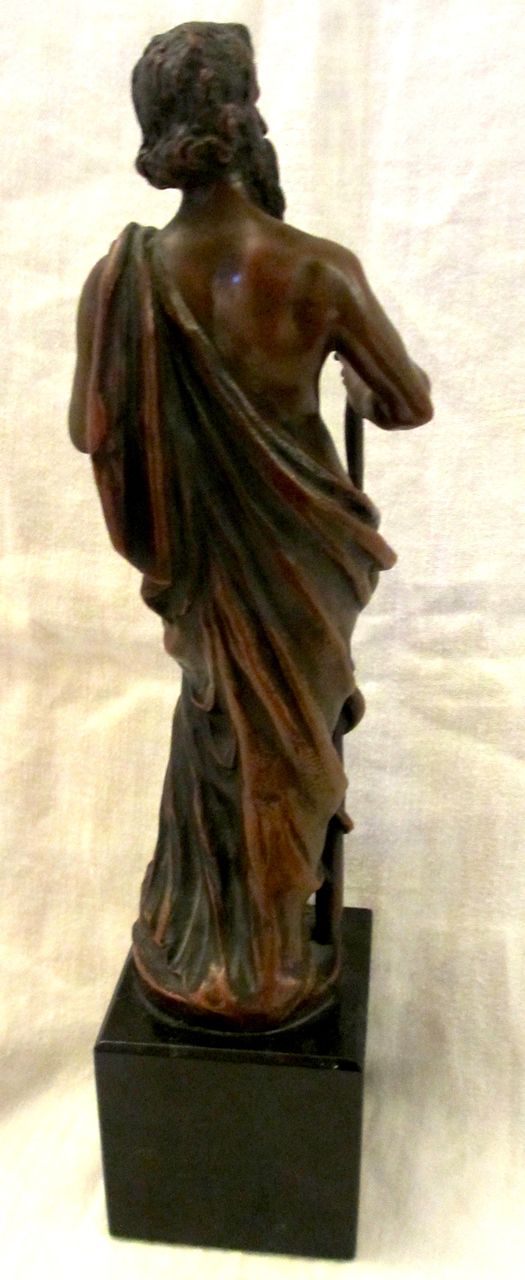 F.Iffland Bronze Statue of Moses with Serpent and Covenant F.Iffland Bronze Statue of Moses with Serpent and Covenant